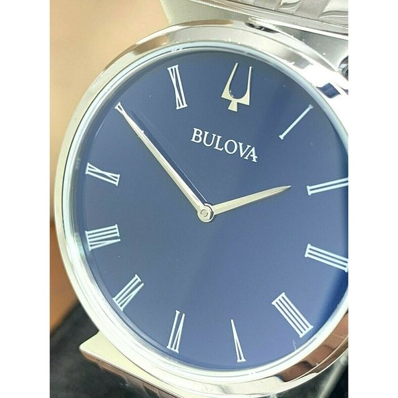 Bulova Men's Watch 96A233 Regatta Quartz Blue Dial Silver Tone Stainless Steel - Picture 1 of 13